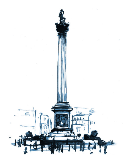 Cerno Capital Nelson's Column Ink Sketch