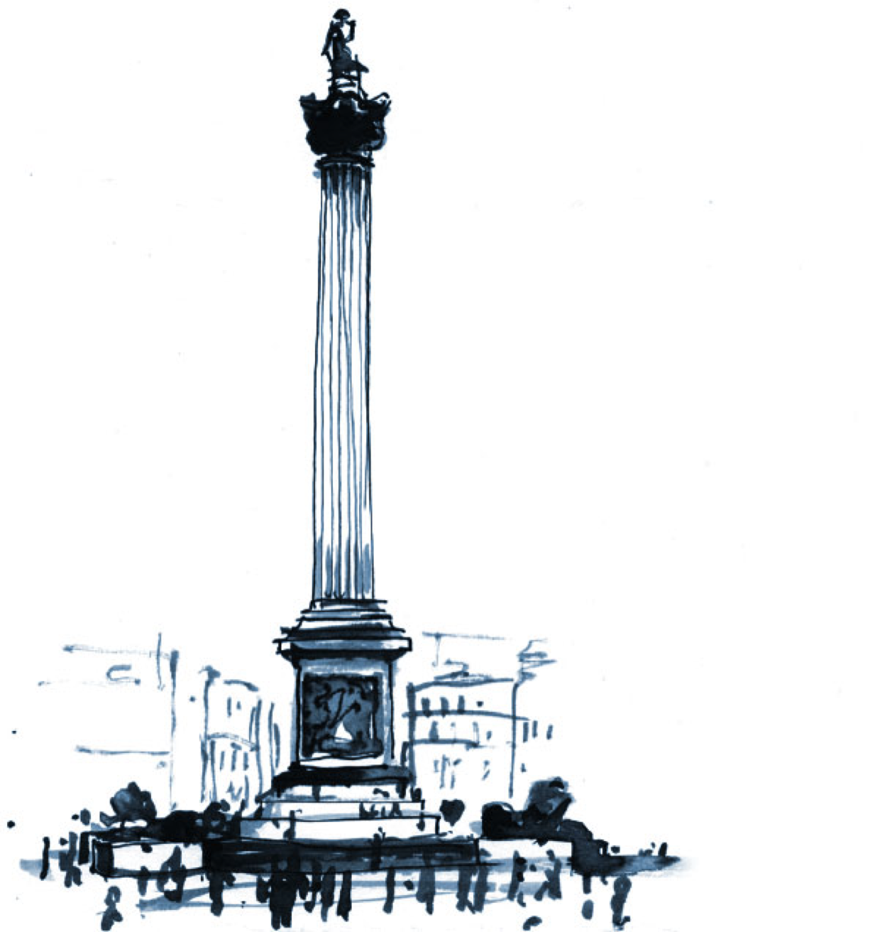 Cerno Capital Nelson's Column Ink Sketch